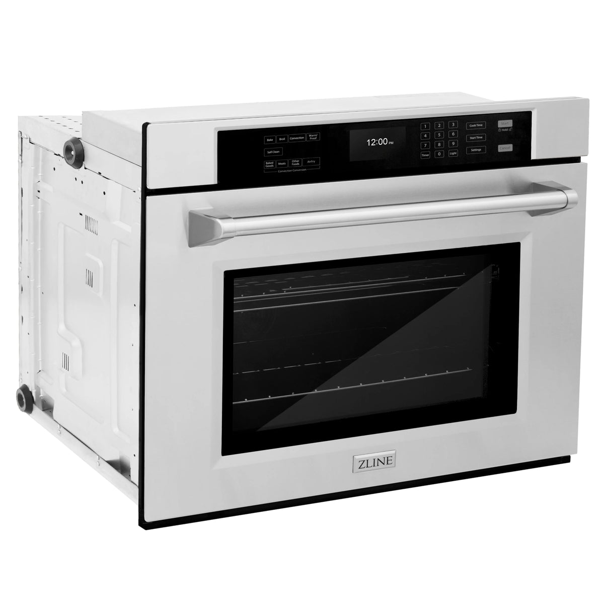 ZLINE - 30 in. Professional True Convection Single Wall Oven with Air Fry and Self Clean in Stainless Steel (WAS-30)