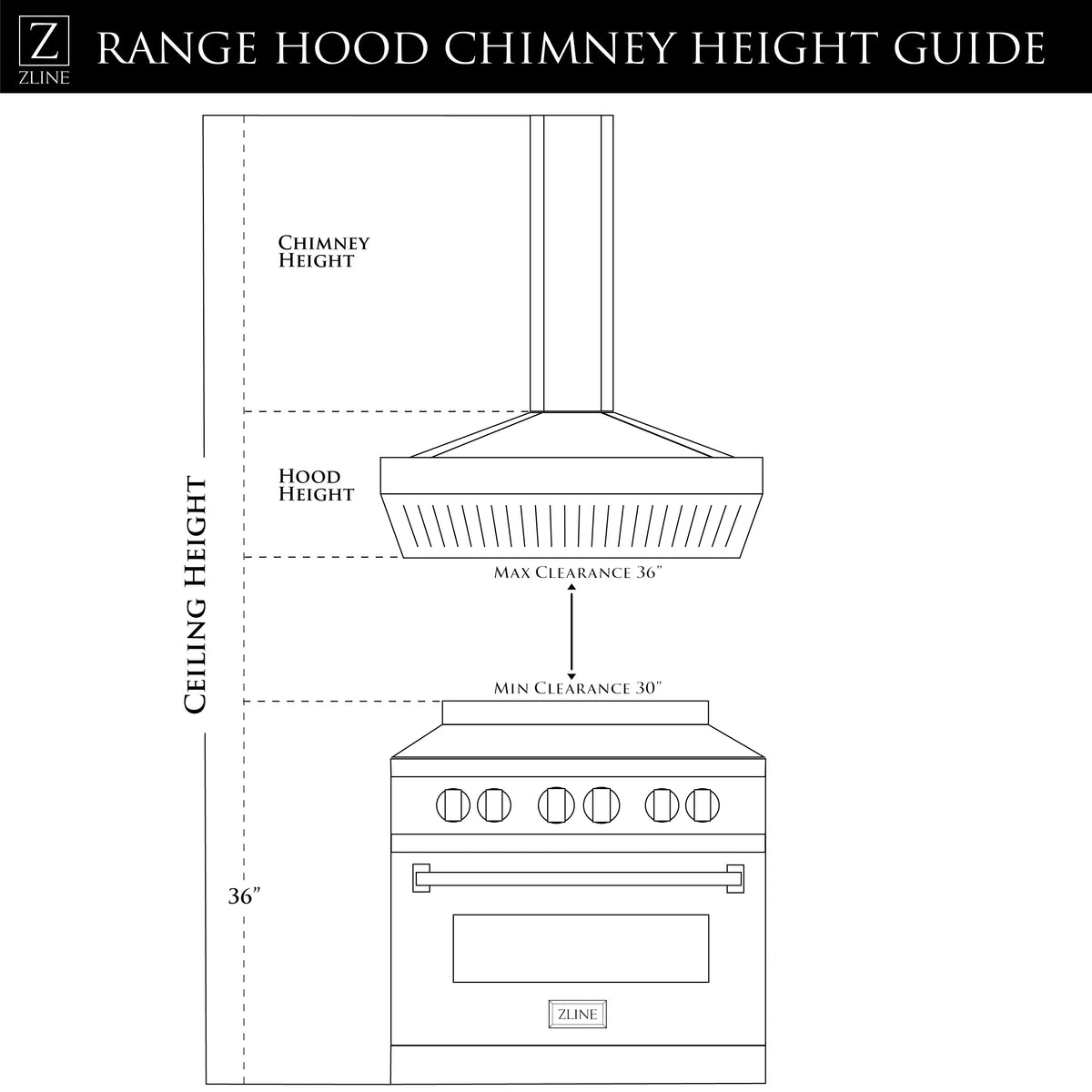 ZLINE - 30&quot; Convertible Vent Wall Mount Range Hood in Stainless Steel (KN6-30)