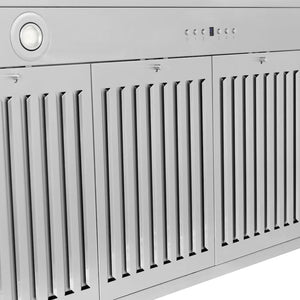ZLINE - 48 in. Autograph Edition Convertible Stainless Steel Range Hood with Stainless Steel Shell and Champagne Bronze Accents (KB4STZ-48-CB)