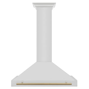 ZLINE - 36 in. Autograph Edition Convertible Stainless Steel Range Hood with Stainless Steel Shell and Champagne Bronze Accents (KB4STZ-36-CB)