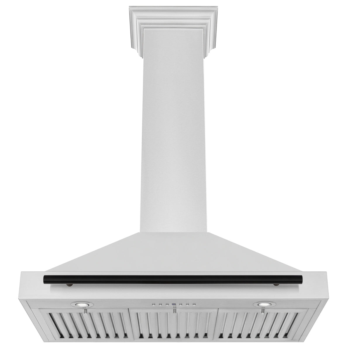 ZLINE - 36 in.Autograph Edition Convertible Stainless Steel Range Hood with Stainless Steel Shell and Matte Black Accents (KB4STZ-36-MB)