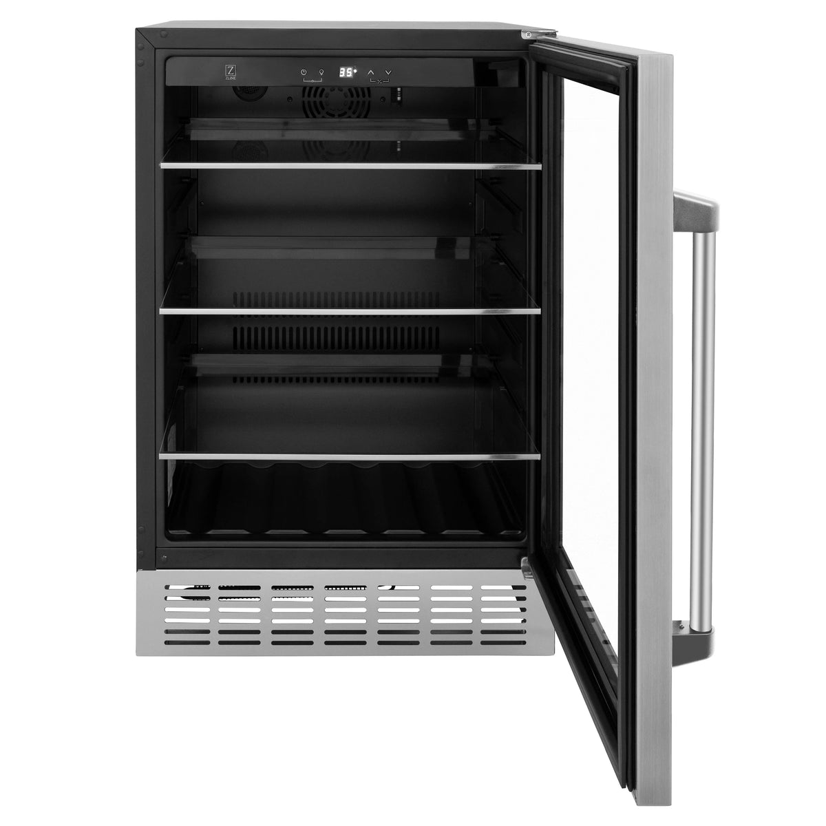ZLINE 24&quot; Monument 154 Can Beverage Fridge in Stainless Steel (RBV-US-24)