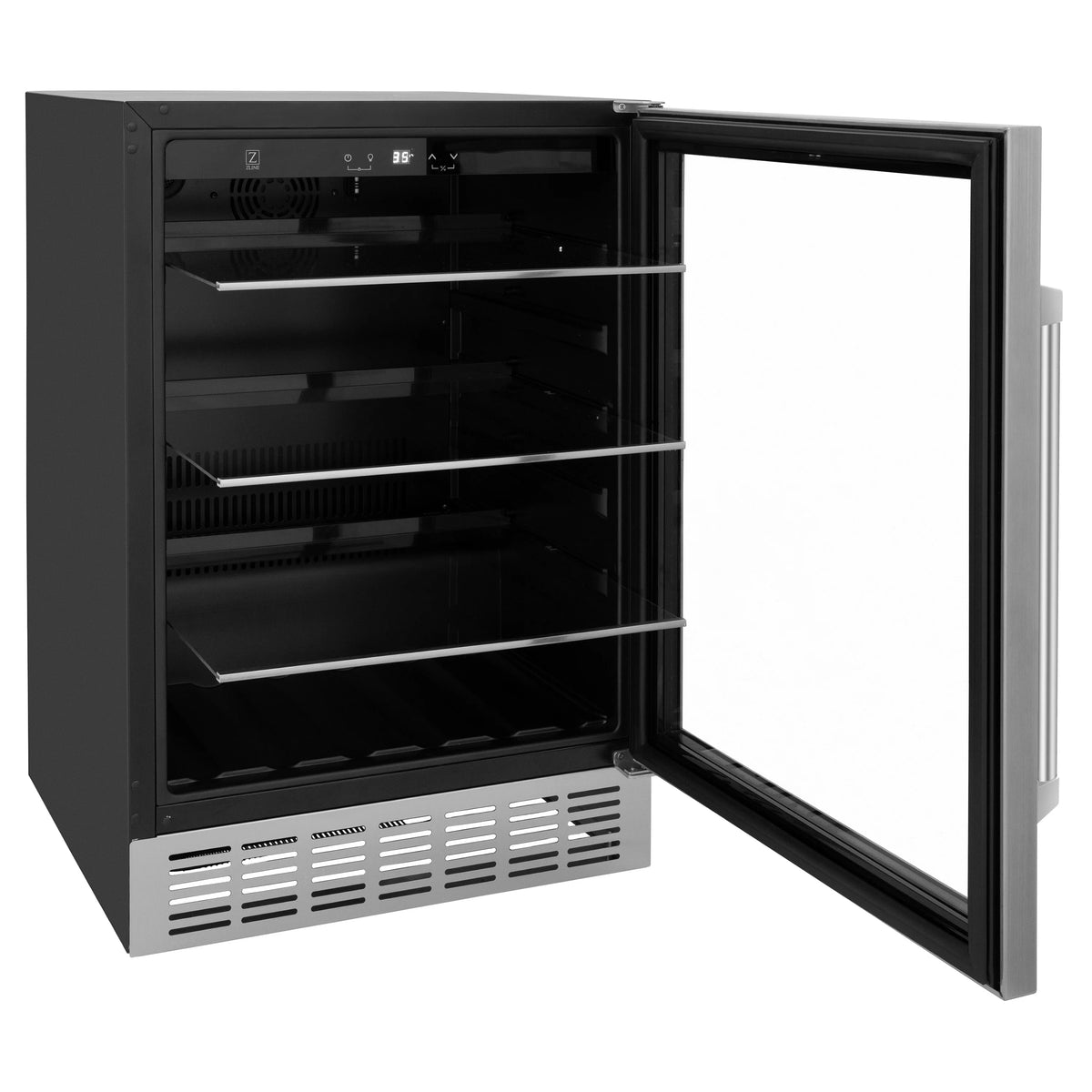 ZLINE 24&quot; Monument 154 Can Beverage Fridge in Stainless Steel (RBV-US-24)