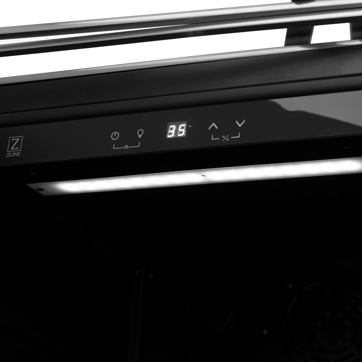 ZLINE 24&quot; Monument Autograph Edition 154 Can Beverage Fridge in Stainless Steel with Gold Accents (RBV-US-24-G)