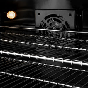 ZLINE - Autograph Edition 36 in. 5.2 cu. ft. Select Dual Fuel Range with 6 Burner Gas Cooktop and Electric Convection Oven in Stainless Steel with Matte Black Accents
