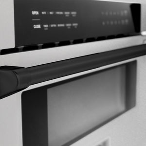 ZLINE Autograph Edition 30" 1.2 cu. ft. Built-In Microwave Drawer in Fingerprint Resistant Stainless Steel with Matte Black Accents