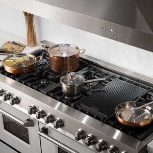 ZLINE 60" 7.4 cu. ft. Dual Fuel Range with Gas Stove and Electric Oven in Fingerprint Resistant Stainless Steel (RA-SN-60)