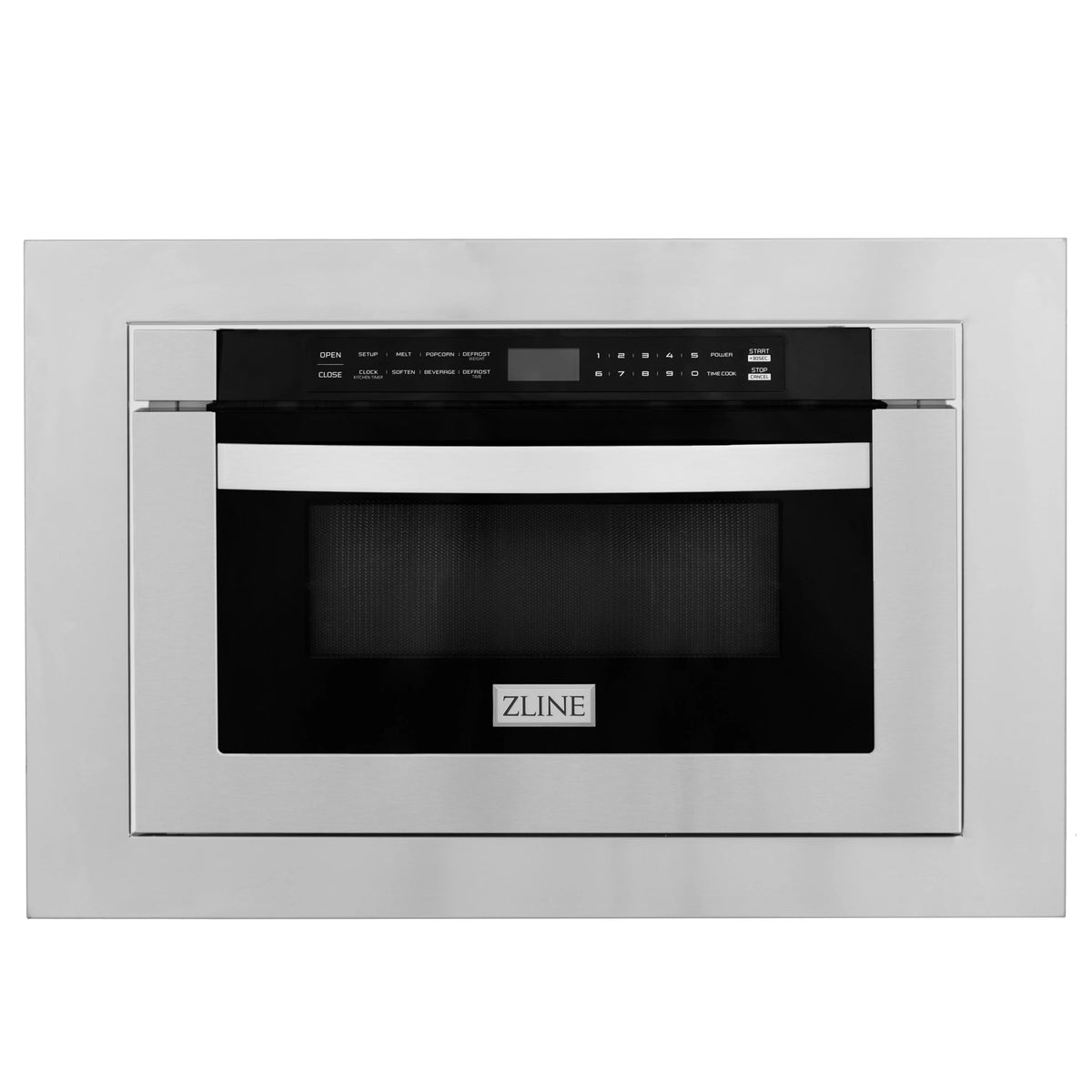 ZLINE 24&quot; 1.2 cu. ft. Stainless Steel Built-in Microwave Drawer with 30&quot; Trim Kit (MWD-TK-30)
