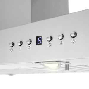 ZLINE - 30" Convertible Vent Island Mount Range Hood in Stainless Steel (KE2i-30)