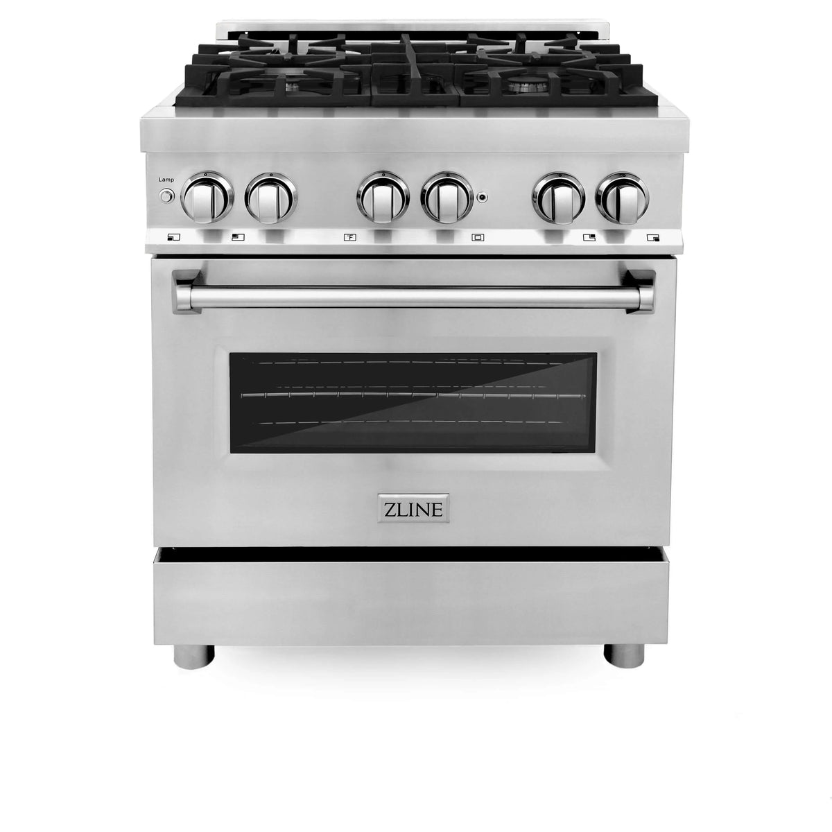 ZLINE - 30&quot; Kitchen Package with Stainless Steel Dual Fuel Range and Convertible Vent Range Hood (2KP-RARH30)