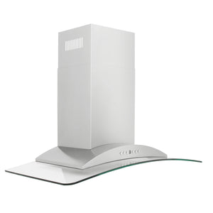 ZLINE - 30" Convertible Vent Wall Mount Range Hood in Stainless Steel & Glass (KN-30)