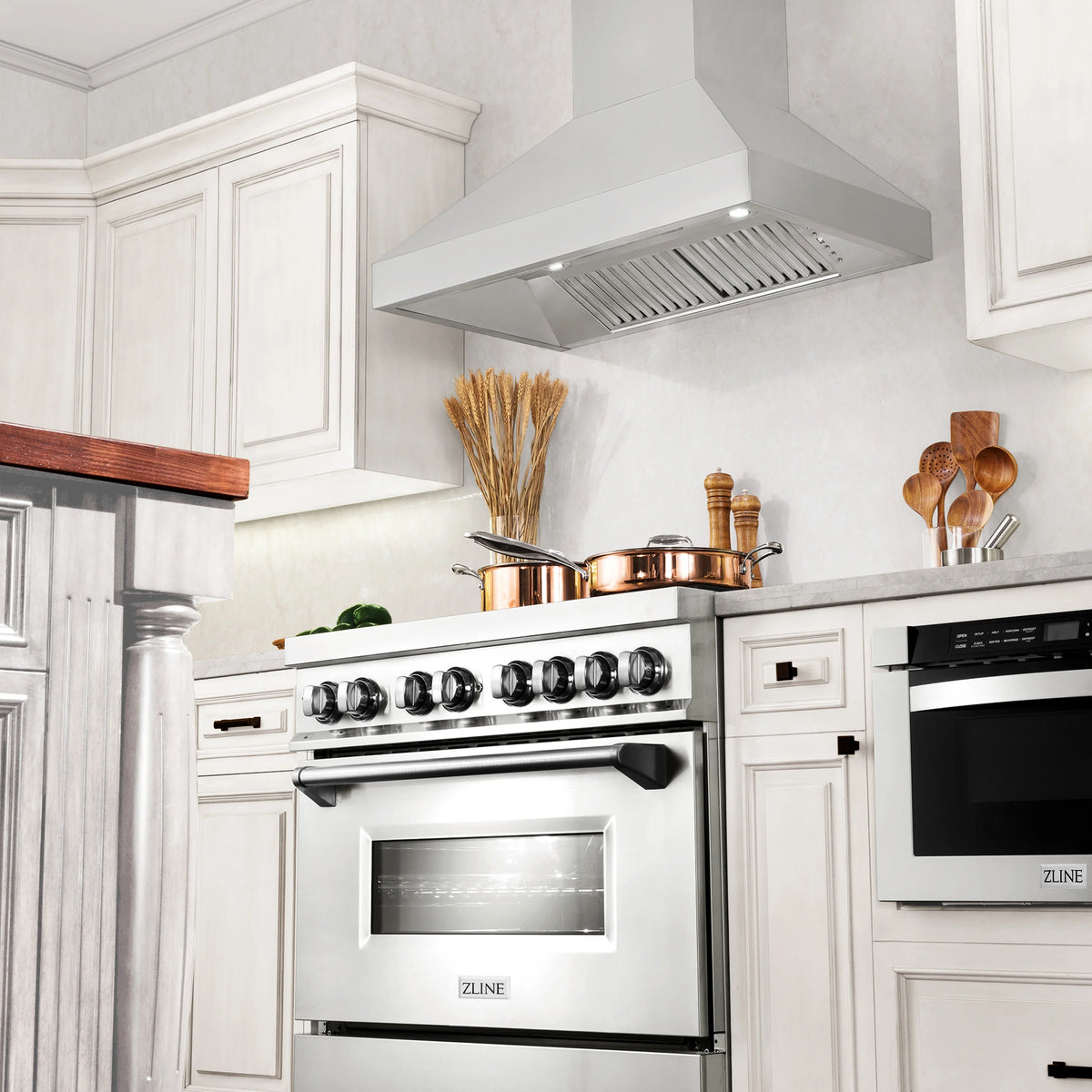 ZLINE - 36&quot; Professional Convertible Vent Wall Mount Range Hood in Stainless Steel (597-36)