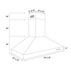 ZLINE - 60" Ducted Wall Mount Range Hood in Outdoor Approved Stainless Steel (697-304-60)
