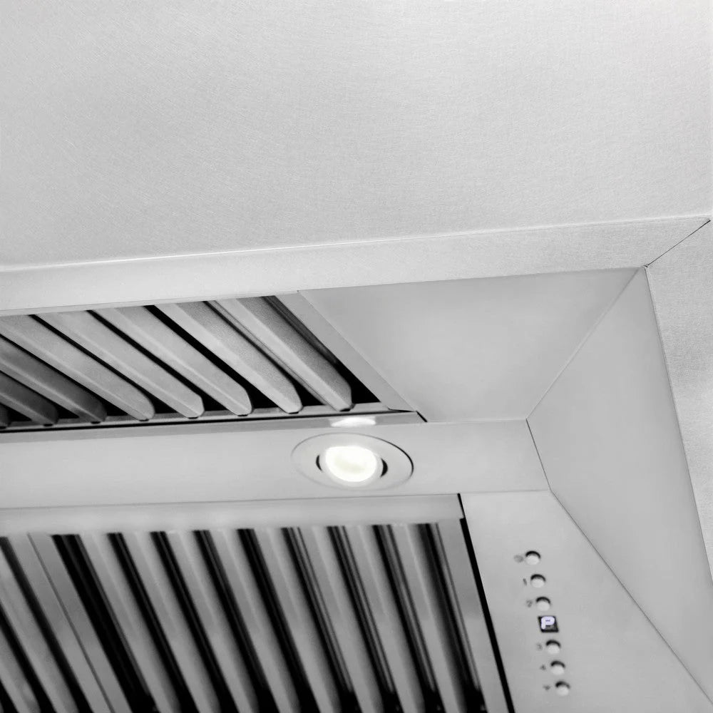 ZLINE - 36 in. Kitchen Package with Satin Stainless Steel Dual Fuel Range and Convertible Vent Range Hood