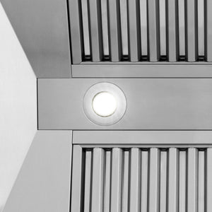ZLINE - 36" Autograph Edition Stainless Steel Range Hood with Stainless Steel Shell and Gold Handle (8654STZ-36-G)