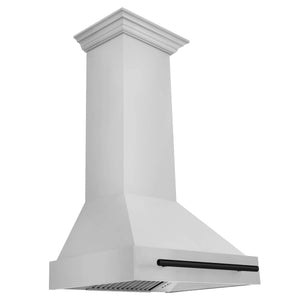 ZLINE - 30" Autograph Edition Kitchen Package with Stainless Steel Dual Fuel Range, Range Hood and Dishwasher with Matte Black Accents
