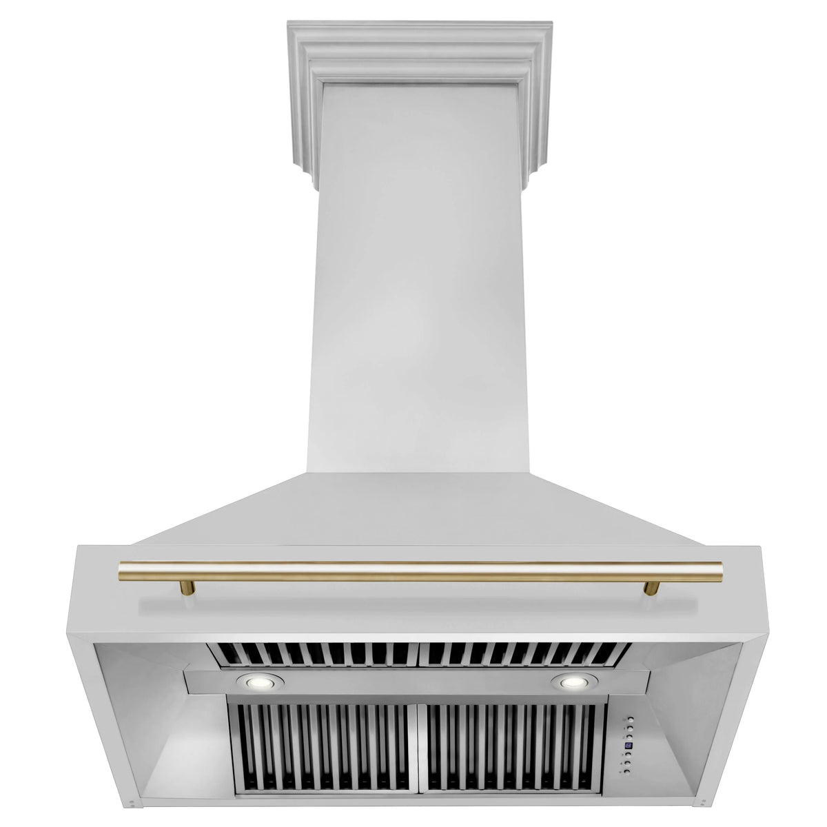 ZLINE - 36&quot; Autograph Edition Stainless Steel Range Hood with Stainless Steel Shell and Gold Handle (8654STZ-36-G)