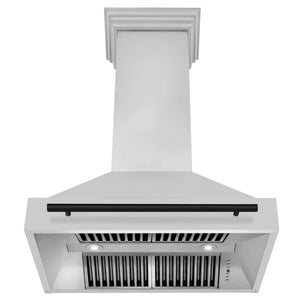 ZLINE - 36" Autograph Edition Kitchen Package with Stainless Steel Dual Fuel Range and Range Hood with Matte Black Accents (2AKP-RARH36-MB)