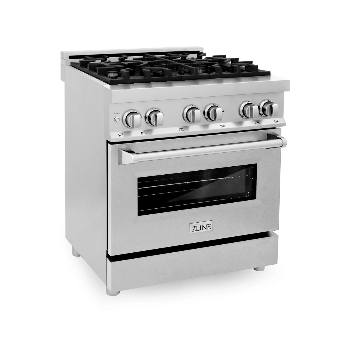 ZLINE - 30&quot; 4.0 cu. ft. Dual Fuel Range with Gas Stove and Electric Oven in Fingerprint Resistant Stainless Steel (RA-SN-30)