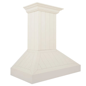 ZLINE - 30" Ducted Vent Wooden Convertible Vent Wall Mount Range Hood in Cottage White (KPTT-30)