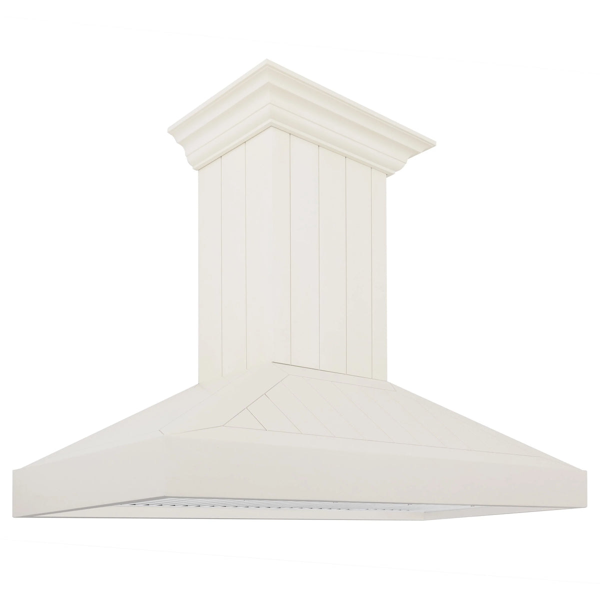 ZLINE - 30&quot; Ducted Vent Wooden Convertible Vent Wall Mount Range Hood in Cottage White (KPTT-30)
