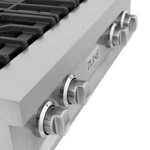 ZLINE 30" Porcelain Gas Stovetop with 4 Gas Burners and Griddle (RT-GR-30)