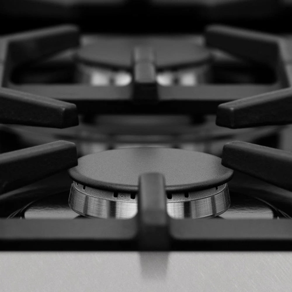 ZLINE - 30 in. 4.0 cu. ft. Legacy Dual Fuel Range with 4 Burner Gas Cooktop and Electric Convection Oven in Satin Stainless Steel