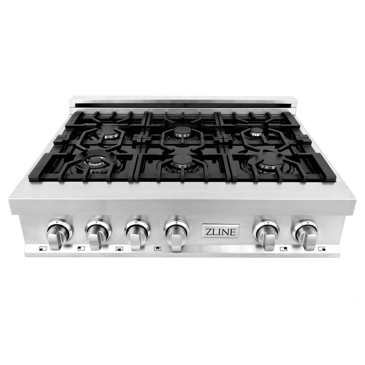ZLINE - 36 in. Porcelain Gas Stovetop with Griddle in Stainless Steel (RT-GR-36)