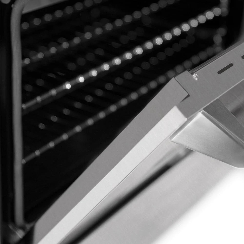 ZLINE - 36 in. 4.6 cu. ft. Legacy Dual Fuel Range with 6 Burner Gas Cooktop and Electric Convection Oven in Satin Stainless Steel