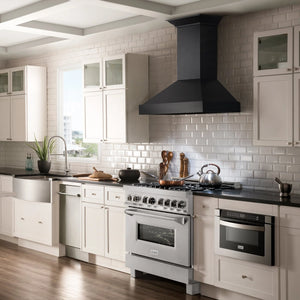 ZLINE 36" 4.6 cu. ft. Dual Fuel Range with Gas Stove and Electric Oven in Fingerprint Resistant Stainless Steel (RAS-36)