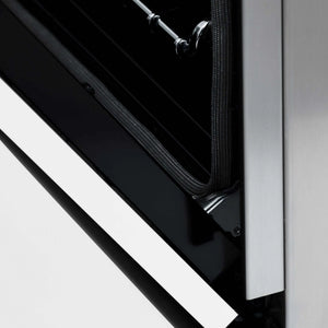 ZLINE - Autograph Edition 48 in. 6.0 cu. ft. Legacy Dual Fuel Range with 7 Burner Gas Cooktop and 2 Electric Ovens in Stainless Steel with White Matte Doors and Polished Gold Accents