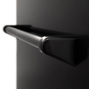 ZLINE 24 in. Black Stainless Top Control Dishwasher with Stainless Steel Tub and Traditional Style Handle, 52dBa