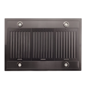 ZLINE - 30" Convertible Vent Island Mount Range Hood in Black Stainless Steel (BSGL2iN-30)
