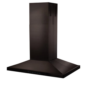 ZLINE - 42" Convertible Vent Island Mount Range Hood in Black Stainless Steel (BSGL2iN-42)