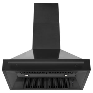ZLINE - 36" Black Stainless Steel Range Hood with Black Stainless Steel Handle (BS655-36-BS)
