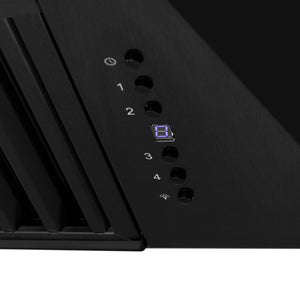 ZLINE - 36" Black Stainless Steel Range Hood with Black Stainless Steel Handle (BS655-36-BS)