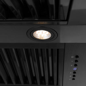 ZLINE - 36" Black Stainless Steel Range Hood with Black Stainless Steel Handle (BS655-36-BS)