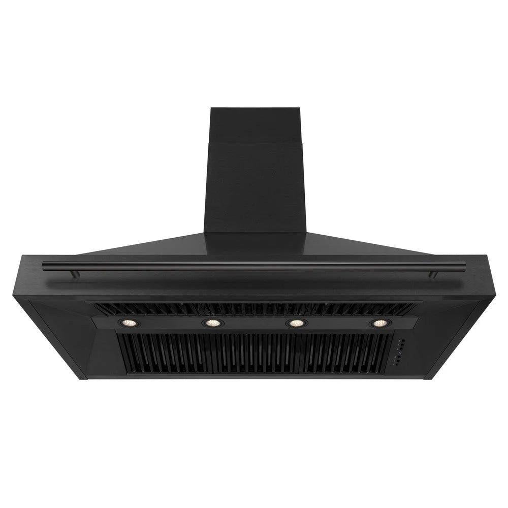 ZLINE - 48&quot; Black Stainless Steel Range Hood with Black Stainless Steel Handle (BS655-48-BS)