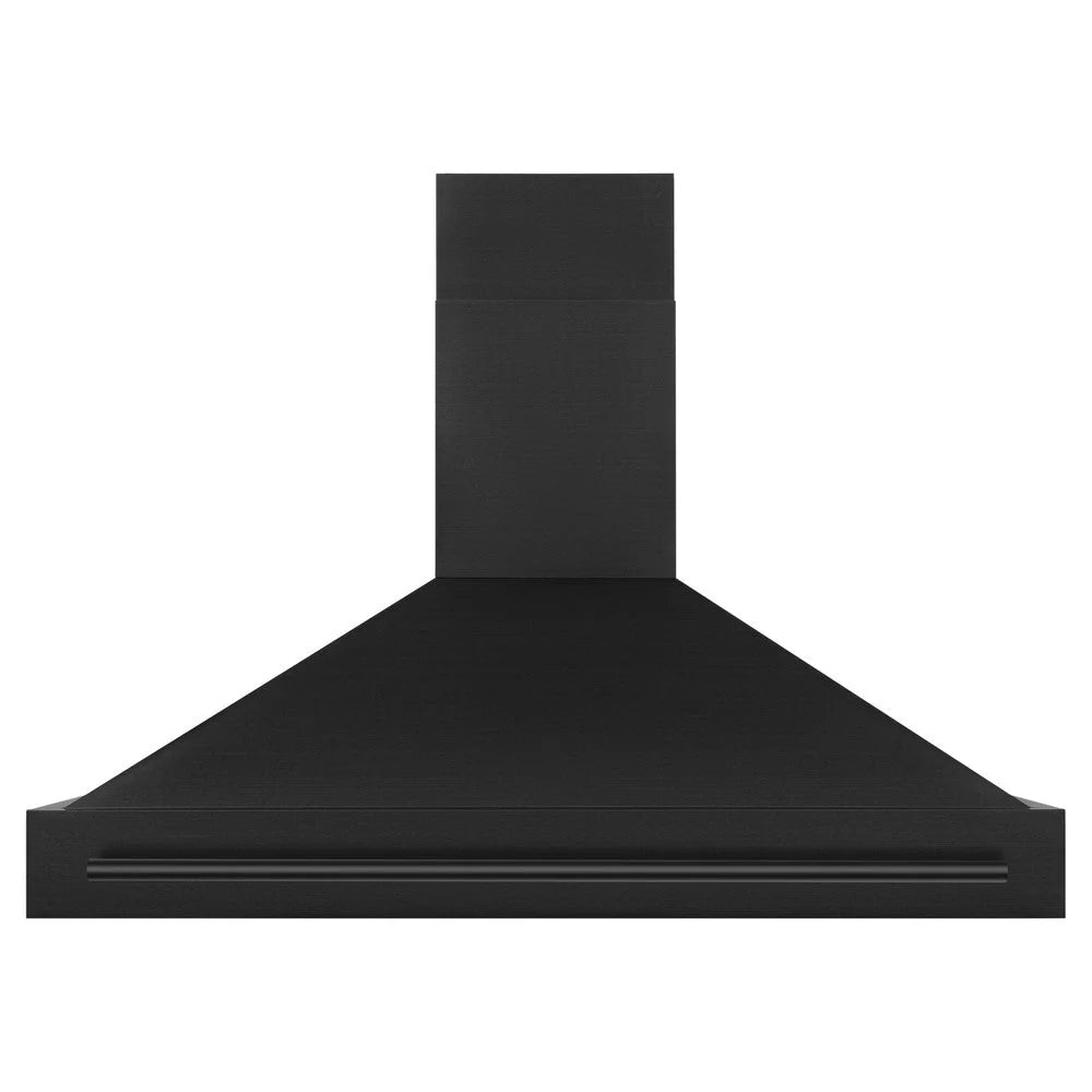 ZLINE - 48&quot; Black Stainless Steel Range Hood with Black Stainless Steel Handle (BS655-48-BS)