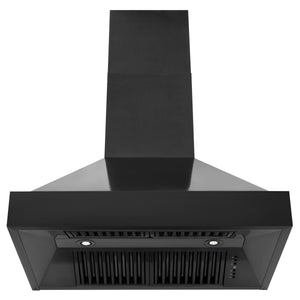 ZLINE - 36" Ducted Vent Black Stainless Steel Wall Mount Range Hood (BS655N-36)