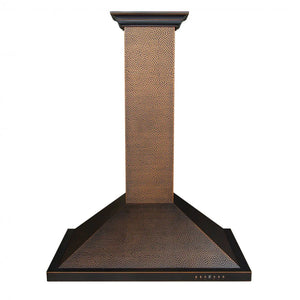 ZLINE - 30" Designer Series Hand-Hammered Convertible Vent Wall Mount Range Hood (8KBH-30)