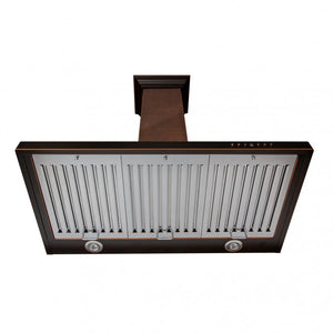 ZLINE - 30" Designer Series Hand-Hammered Convertible Vent Wall Mount Range Hood (8KBH-30)
