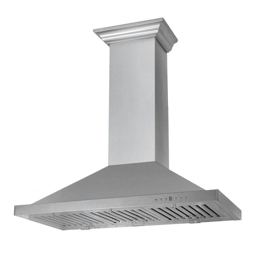 ZLINE - 48 in. Designer Series Satin Stainless Steel Convertible Vent Wall Mount Range Hood (8KBS-48)