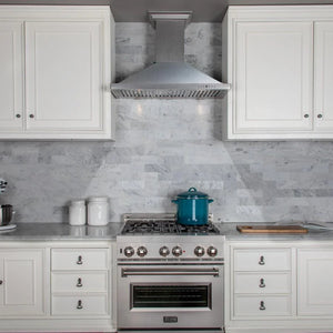 ZLINE - 48 in. Designer Series Satin Stainless Steel Convertible Vent Wall Mount Range Hood (8KBS-48)