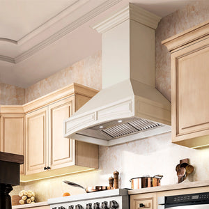 ZLINE - 30" Convertible Vent Wooden Wall Mount Range Hood in Cottage White (321TT-30)