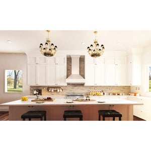 ZLINE - 30" Ducted Wooden Wall Mount Range Hood in Cottage White (KBTT)