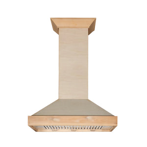 ZLINE - 30" Ducted Unfinished Wooden Wall Mount Range Hood (KBUF-30)