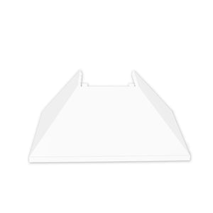 ZLINE - 48 in. Kitchen Package with Satin Stainless Steel Dual Fuel Range with White Matte Door and Convertible Vent Range Hood