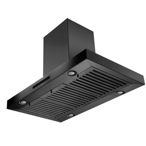 ZLINE - 36" Convertible Island Mount Range Hood in Black Stainless Steel (BSKE2iN-36)