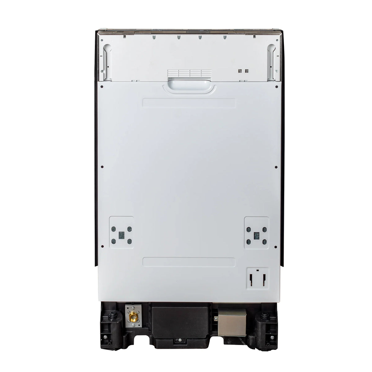 ZLINE 18 in. Compact Blue Gloss Top Control Dishwasher with Stainless Steel Tub and Modern Style Handle, 52dBa